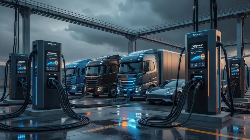 Kempower Charger Bridges Cars and Heavy Trucks at One Site
